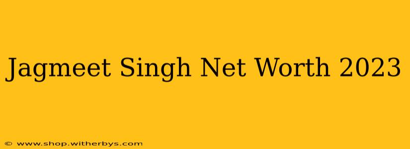Jagmeet Singh Net Worth 2023