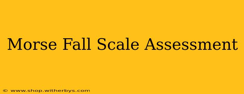 Morse Fall Scale Assessment