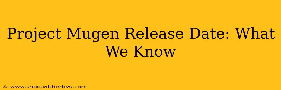 Project Mugen Release Date: What We Know