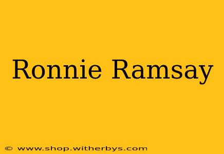 Ronnie Ramsay